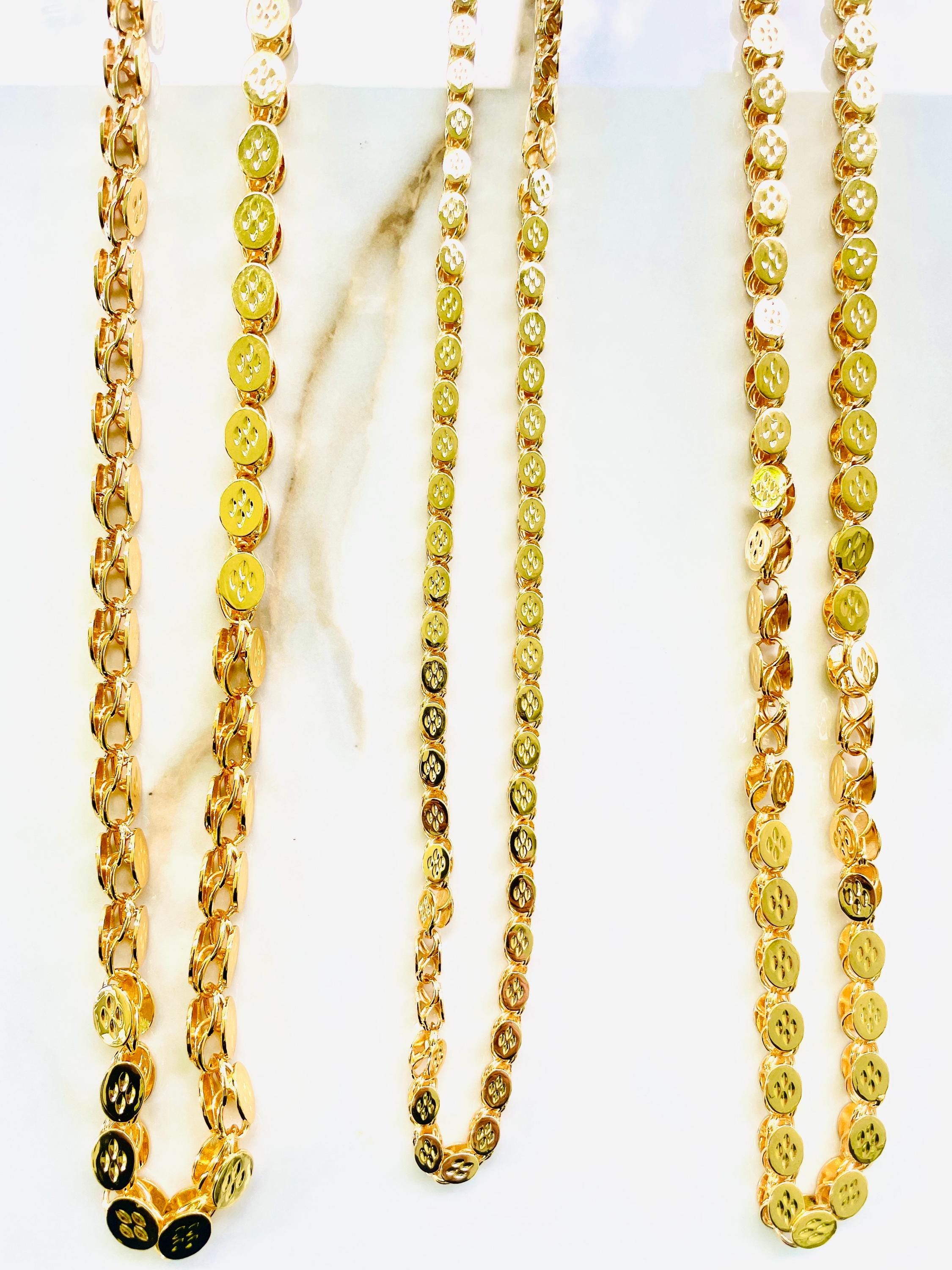21K Gold Plated Arab Chain Necklace: Halabi Heritage Design حلبي - Etsy