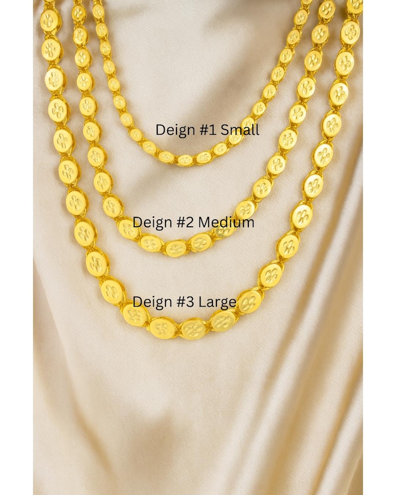 21K Gold Plated Arab Chain Necklace: Halabi Heritage Design حلبي - Etsy