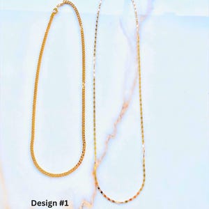 Silsila  – سلسلة  | Gold Chain Fringe – 21K Gold-Plated Box Link Necklace – Arab-Inspired Jewelry
