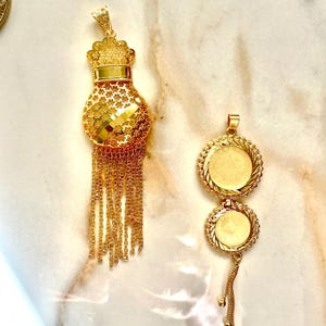 Suha – سهى | Vergoldete 21K Anhänger Kollektion - Arabisch inspirierter Schmuck - Passendes Set erhältlich - Perfekt zum Schichten