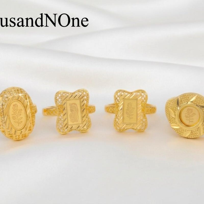 Arab Gold Rings - Etsy