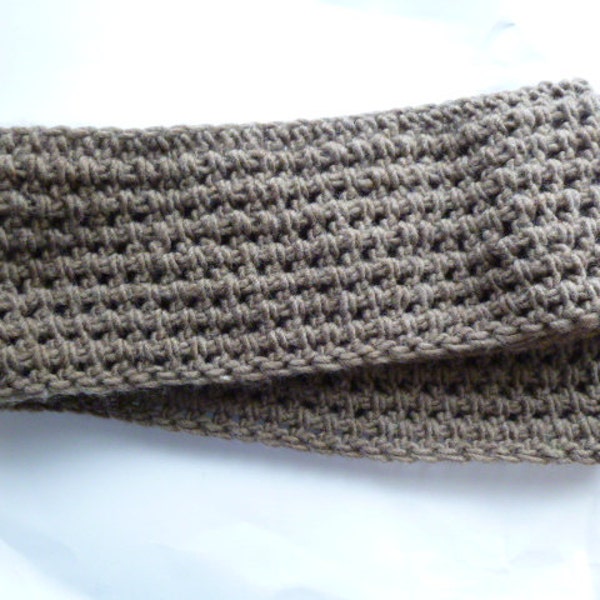 SALE - Crocheted infinity scarf in Driftwood