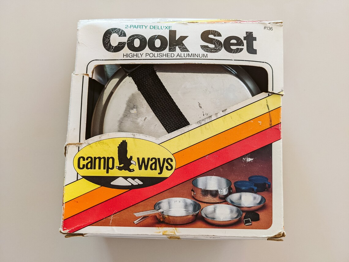 Vintage Cook Set Camping Camp Ways Aluminum Cups Stackable Kit - Etsy