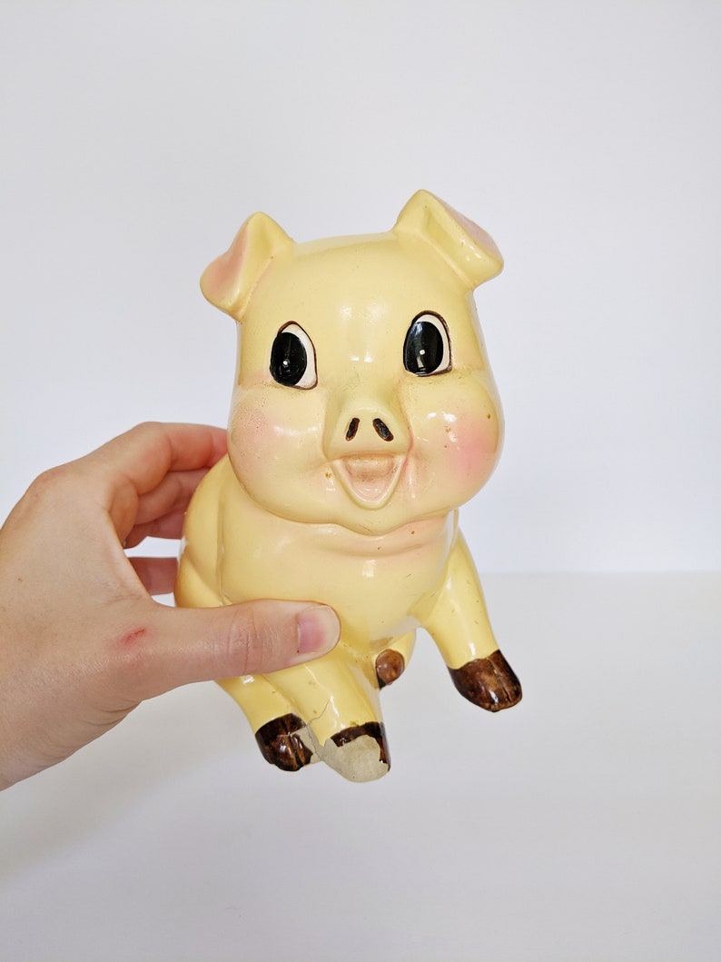 Chalkware Pig Piggie Bank