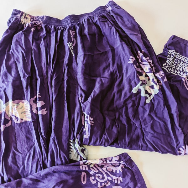 Vintage BOP Harem Pants 1990s MC Hammer Retro Y2K 1980s Purple