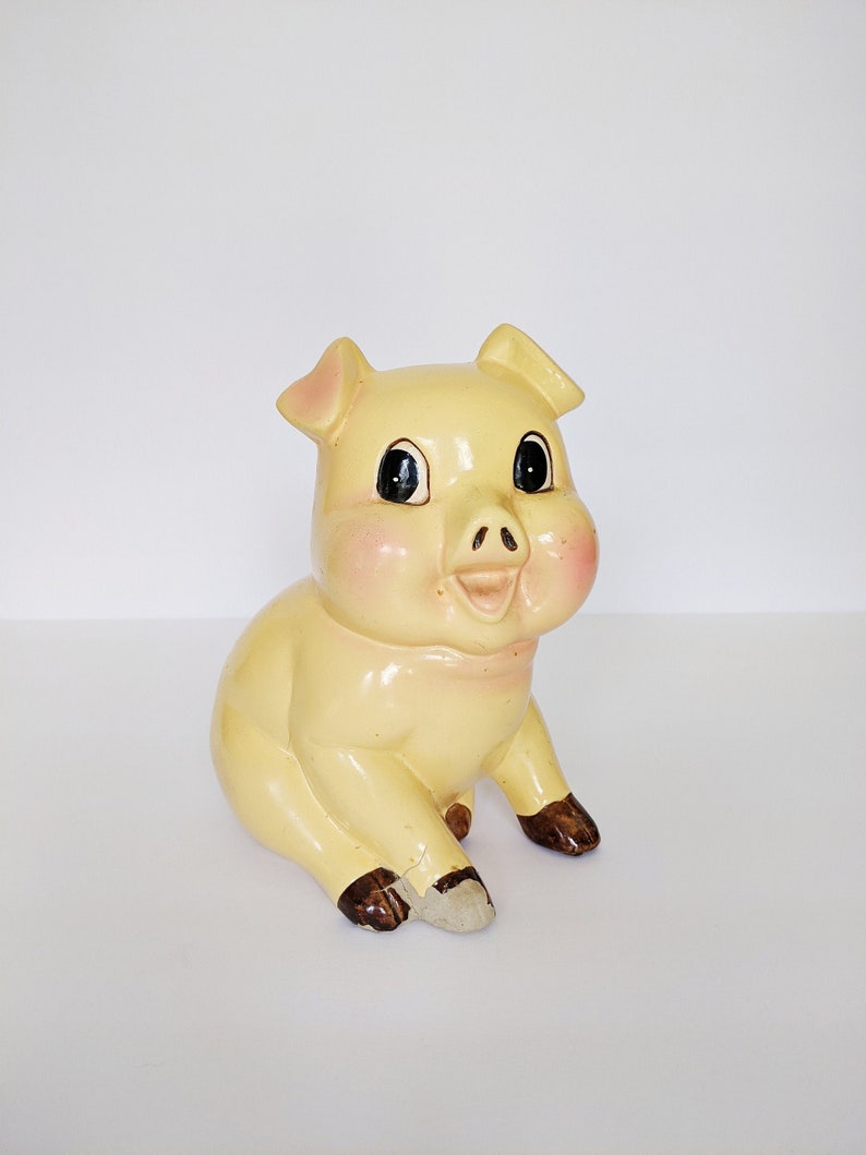 Chalkware Pig Piggie Bank