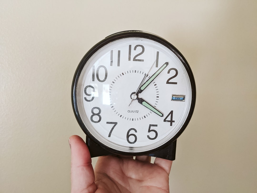 1980s Alarm Clock Vintage Retro Quartz Nonworking Decor Only 1990s Y2K