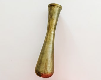 Vintage Brass Vase MCM Midcentury Modern Retro Gold