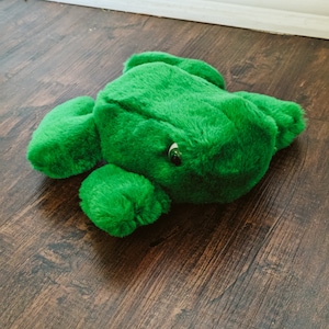 60s Stuffed Frog Toy 