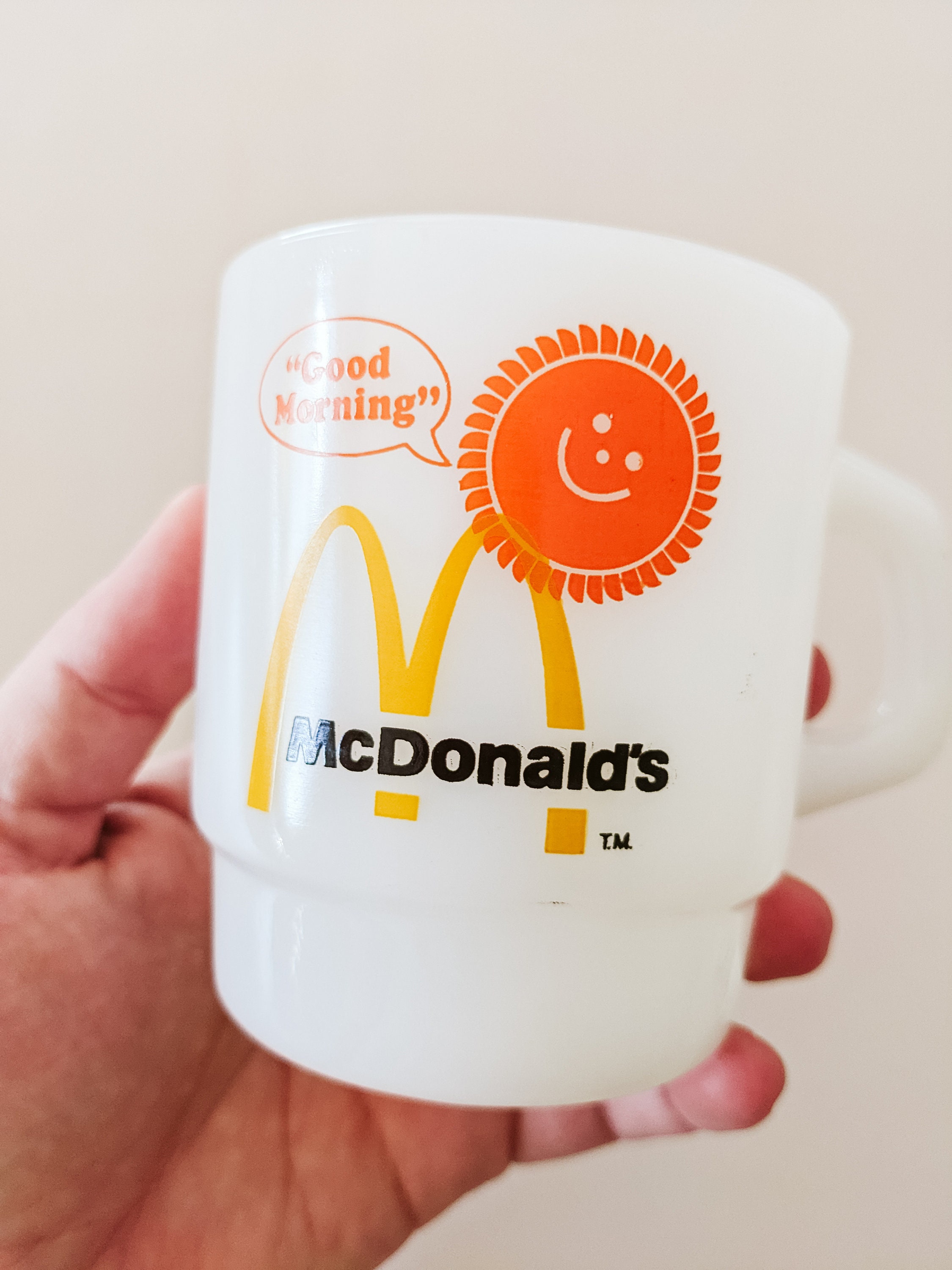Mcdonald's Glass, 2, Plastic Cups, Kids Cups, Childs Cup, 1971, Drinking  Cups, Milk Cups, Milk Glass, Drinking Glass, Ronald Mcdonald Cup, 
