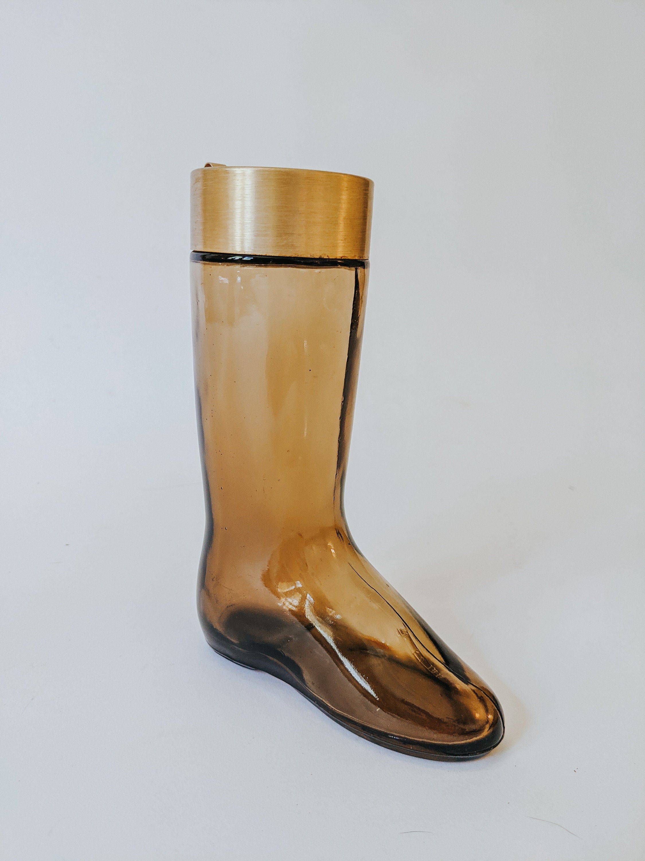 Vintage Avon Glass Boot Cologne Bottle Etsy