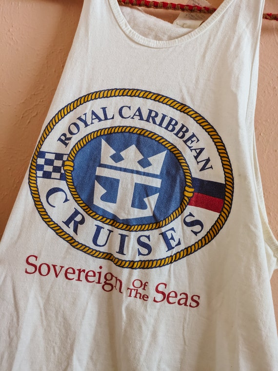 Vintage Tank Top Royal Caribbean Cruises Soverign… - image 2