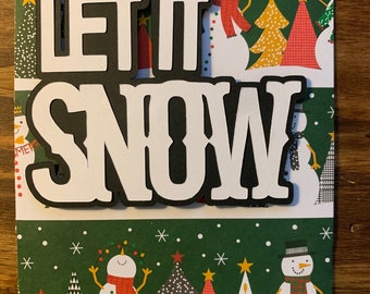 Greeting Card: Let It Snow