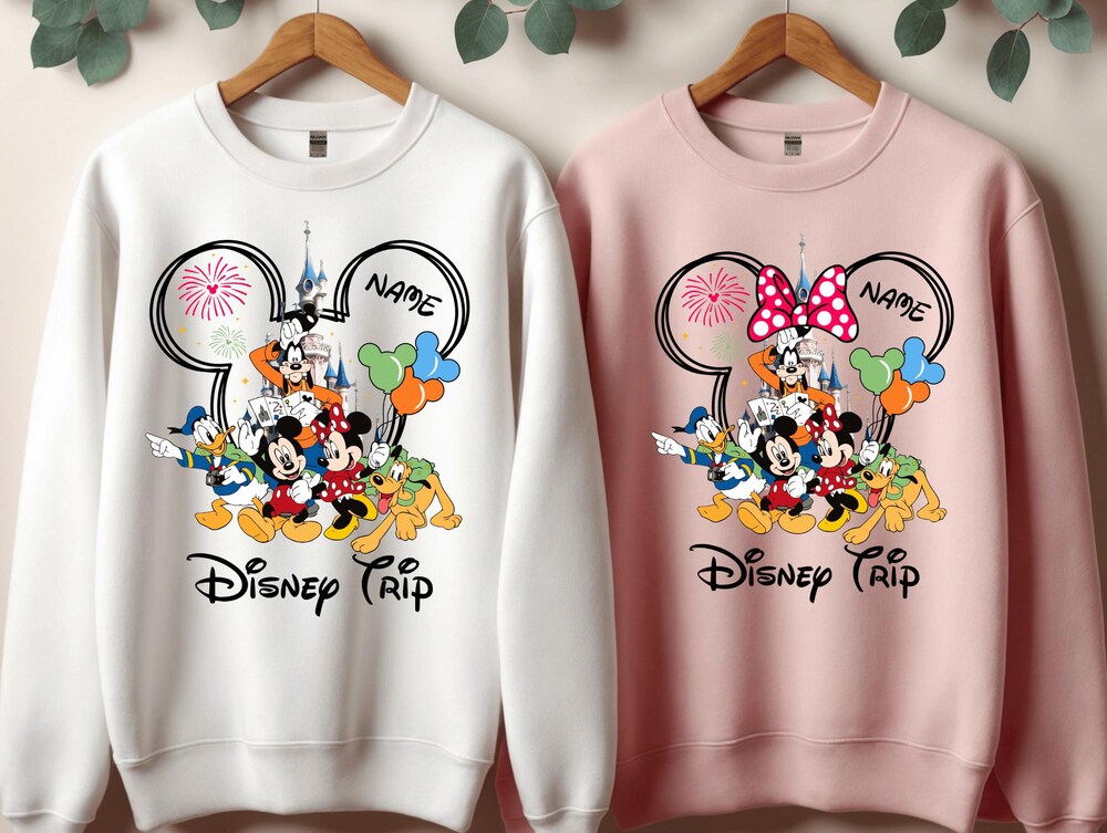 Disney Shirt Custom Disney 2025 Sweatshirts, Disneyworld Long Sleeve Custom Shirts, Disneyworld Vacation Sweatshirt, Disney Family Trip 2024 Sweatshirt Custom Disney Shirts