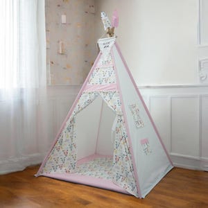 Boho Kids Tent, indoor Play Tent, Kids Tent, Canvas Tent For Kids, Natural Play Teepee, Nursery Tent, Children Teepee, Boys & Girls Room