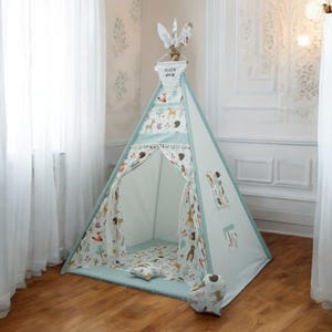 Boho Kids Tent, indoor Play Tent, Kids Tent, Canvas Tent For Kids, Natural Play Teepee, Nursery Tent, Children Teepee, Boys & Girls Room