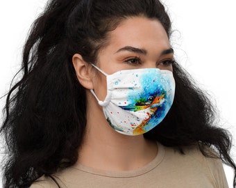 Face mask | Custom-make with Kingfisher print