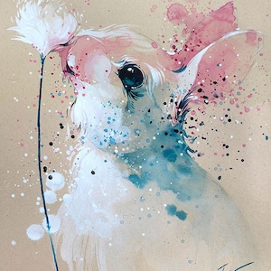 Bunny #3 • watercolour painting • art print