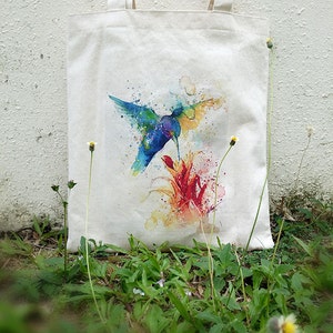 Tote bag Original artwork by Tilen Ti Printed on cotton canvas bag image 1