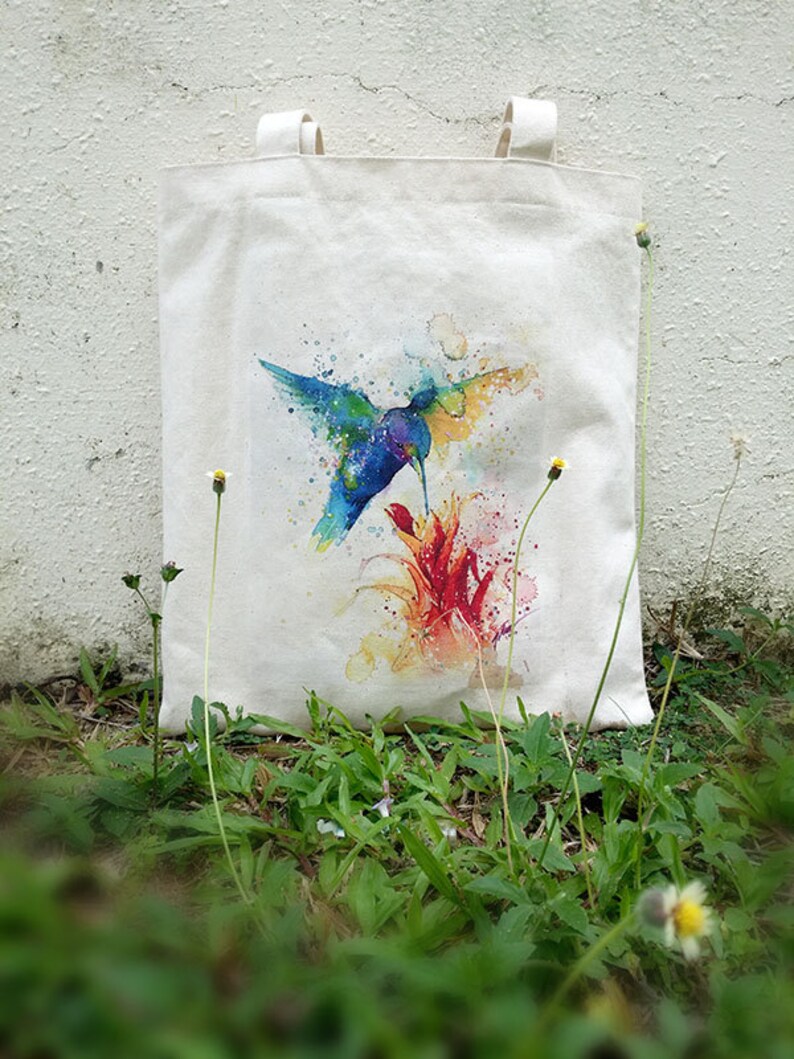 Tote bag Original artwork by Tilen Ti Printed on cotton canvas bag image 1