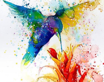 Hummingbird #2 • Print on Canvas