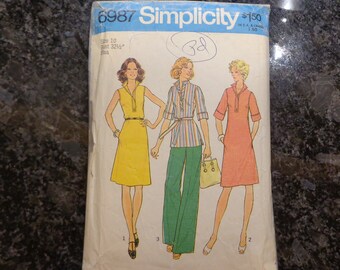 Rare vintage Simplicity 6987 misses' separates pattern. Size 10.