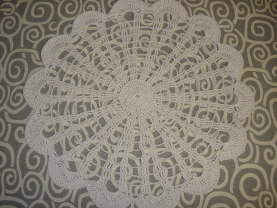 Round White Crochet Doilies 11 1/2" Diameter 4 per pack 3 packs available 