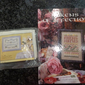 Cross stitch book, cross stitch kit, hardcover, wedding