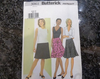 Buttericik 3061 misses' skirt pattern. Sizes 6-10. Factory fold.