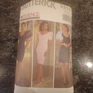 Vintage Butterick 5217 misses&#39; sizes 6-12 dress pattern