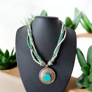 Turquoise Pearl Necklace