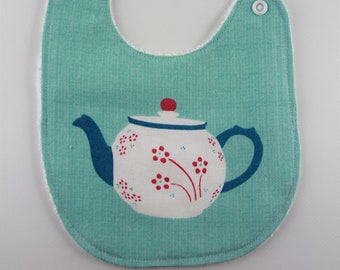 Cotton Baby Feeding Bib Teapot