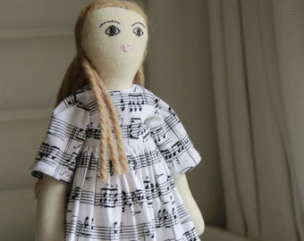 Heavy Limbed Rag Doll.  Piano Teaching Tool.