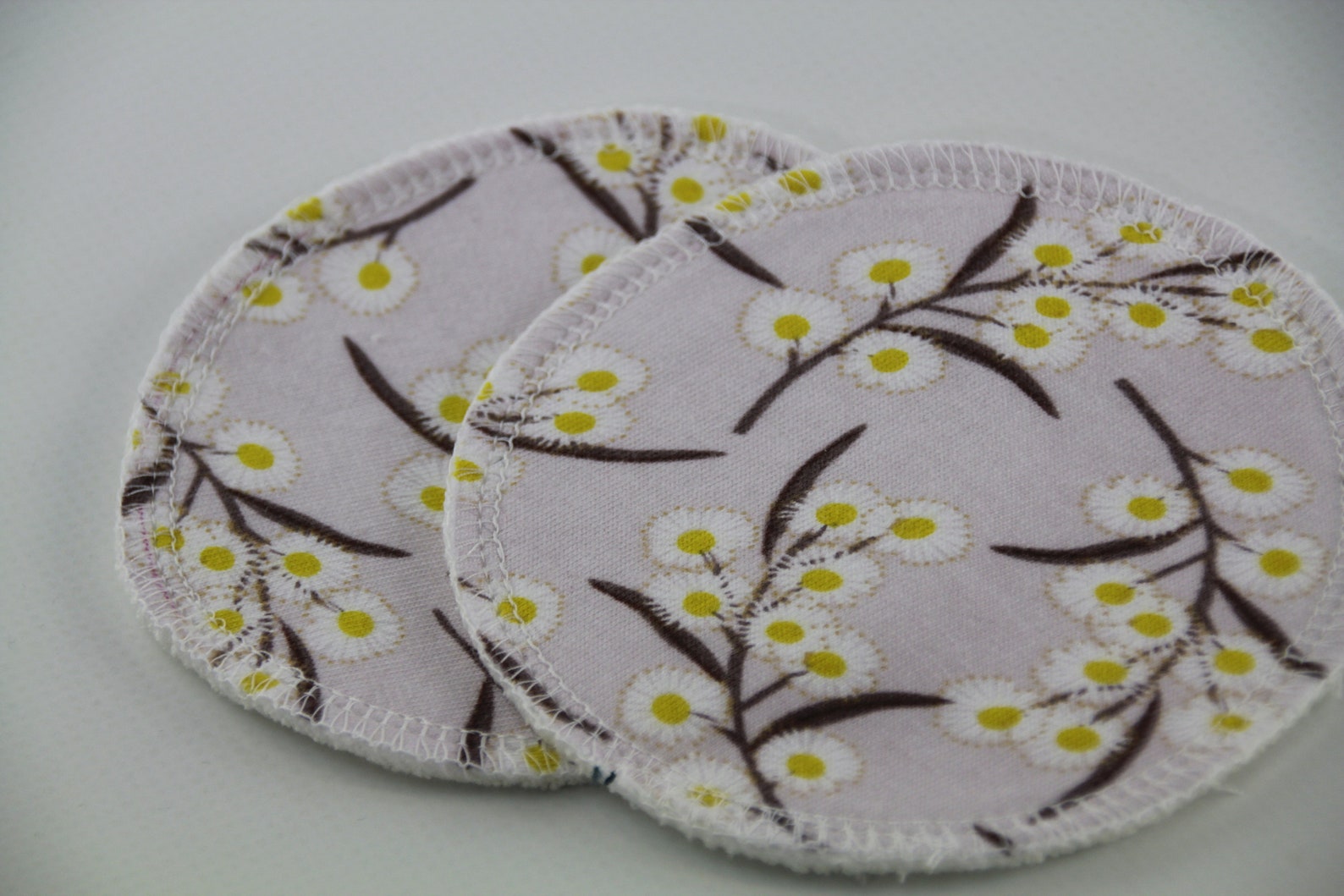Reusable Cloth Breast Pads. Two Sets 4 Pads. for Nursing Mothers. Wattle Print. Etsy