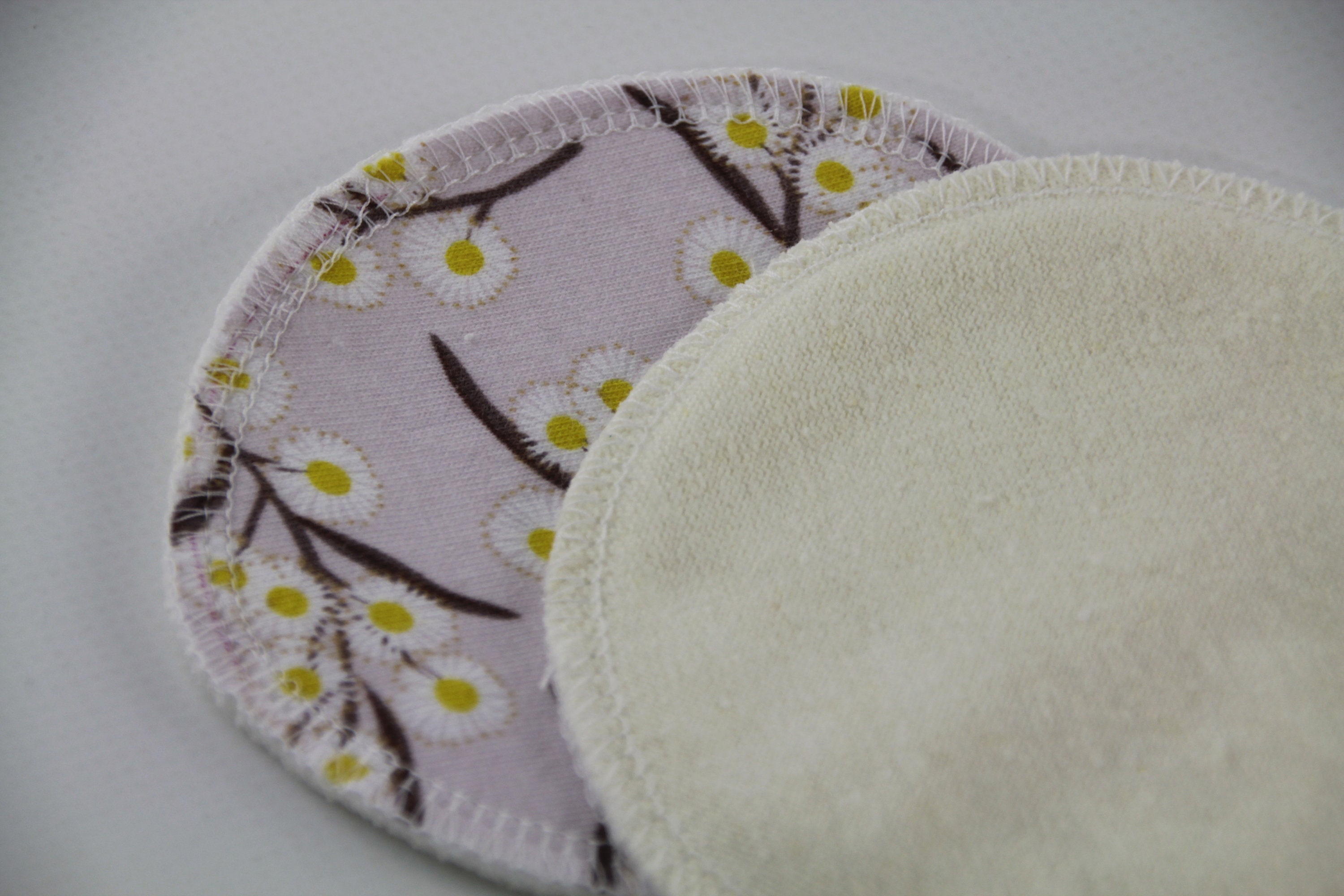 Reusable Cloth Breast Pads. Two Sets 4 Pads. for Nursing Mothers