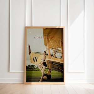 Fashion Magazine Poster, Vintage Fashion Magazine Poster, Retro Fashion Canvas Art, Luxury Fashion Print, Old fashsion art, Canvas Wall Art