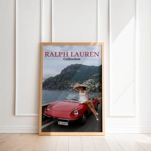 Fashion Magazine Poster, Vintage Fashion Magazine Poster, Retro Fashion Canvas Art, Luxury Fashion Print, Summer Collection, Canvas Wall Art