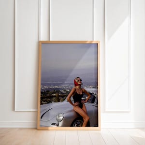 Fashion Magazine Poster, Vintage Fashion Magazine Poster, Retro Fashion Canvas Art, Luxury Fashion Print, Summer Collection, Canvas Wall Art