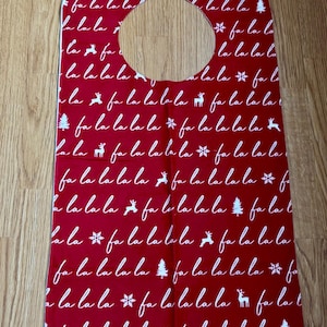 Adult Bib - Long Senior Bib - Reversible Bib - Longer Length Adult Bib - Nursing Home Bib - Clothes Meal  Protector Bib - Large  Senior Bib
