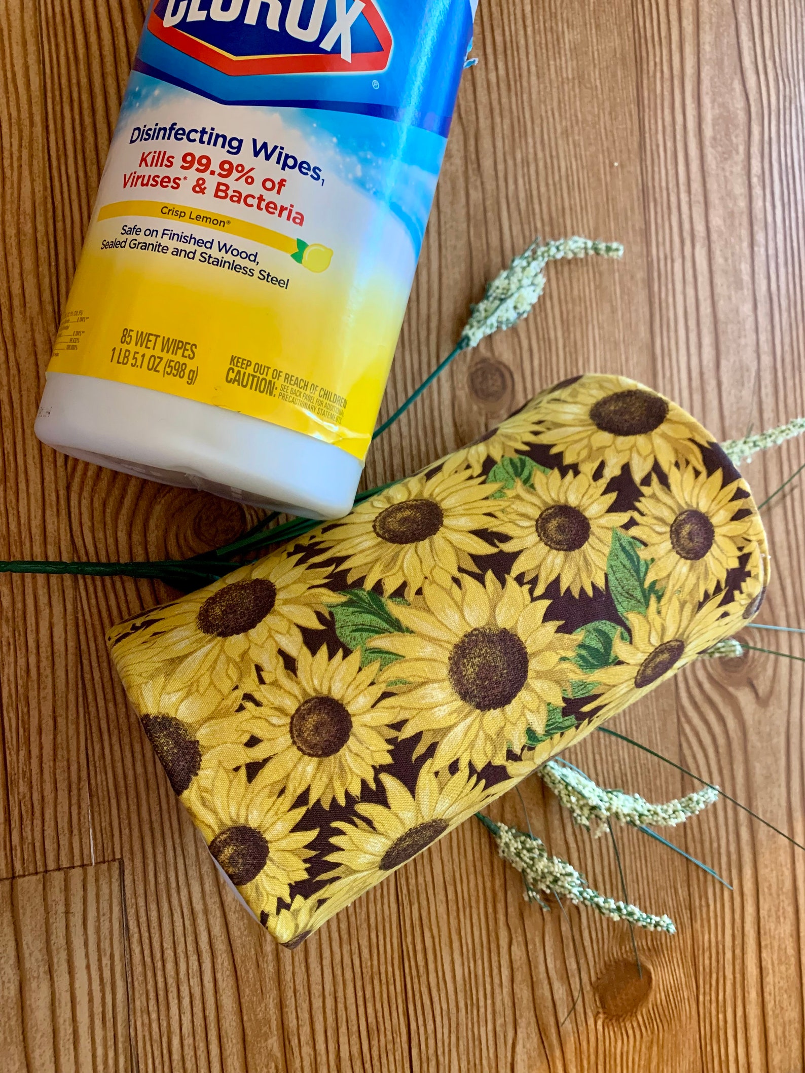 Sunflowers Clorox Lysol Wipes Disinfecting Wipes Cover Etsy