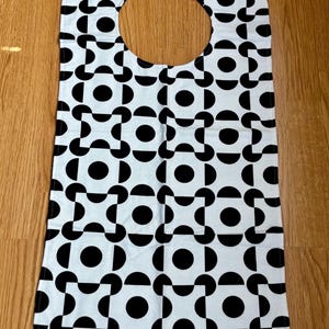 Adult Bib - Long Senior Bib - Reversible Bib - Longer Length Adult Bib - Nursing Home Bib - Clothes Meal  Protector Bib - Large  Senior Bib