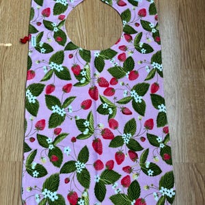 Adult Bib - Long Senior Bib - Reversible Bib - Longer Length Adult Bib - Nursing Home Bib - Clothes Meal  Protector Bib - Large  Senior Bib