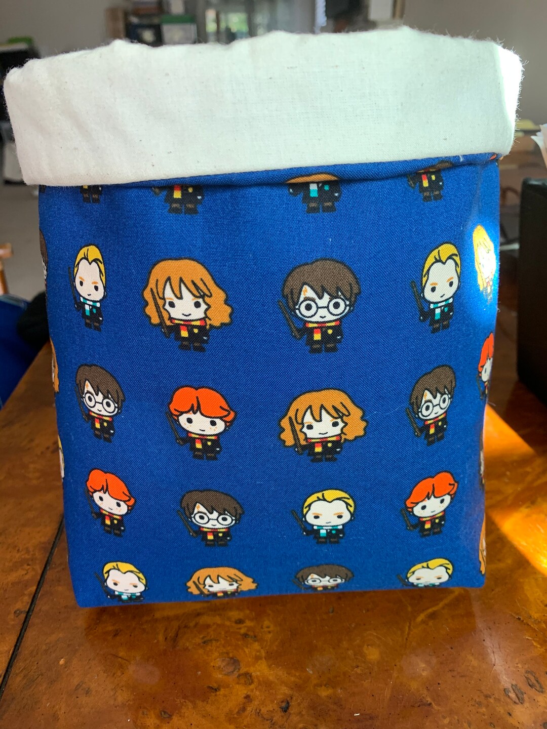 Storage Basket Fabric Bin Diaper Organizer Caddy Toy Etsy Italia