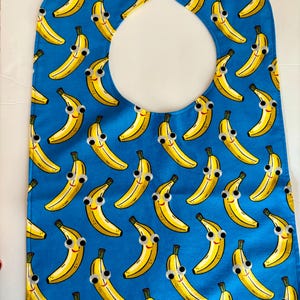 Adult Bib - Long Senior Bib - Reversible Bib - Longer Length Adult Bib - Nursing Home Bib - Clothes Meal  Protector Bib - Large  Senior Bib
