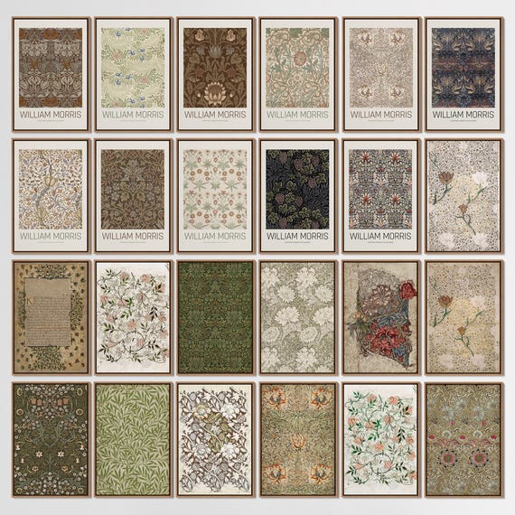 40 William Morris Prints Bundle, William Morris Print Digital Download, William Morris Printable Art, William Morris Art Posters