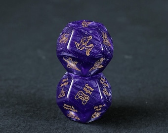 Date Night Dice Game, Resin or Wooden Anniversary Gift