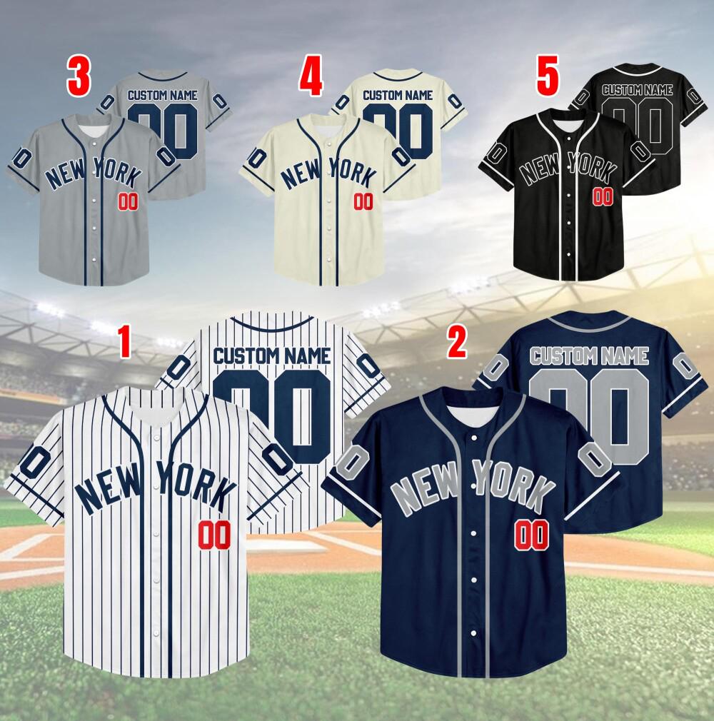 Yankees Mlb Personalized Ny Yankees Jersey Yankees Baseball Jersey