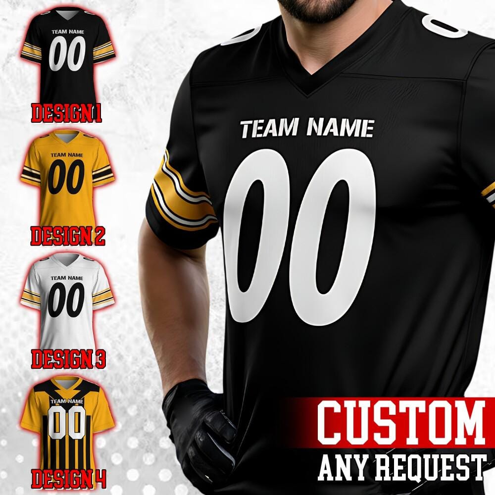 Discover Personalized Pittsburgh Football Famous Team Uniform Jersey For Men Women And Kid, Football Us, Football Gameday Jersey