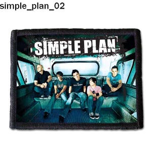Simple Plan 02 gesublimeerde patch badge appliqué opstrijkbaar