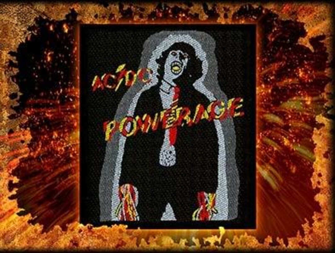 Ac Dc Logo Angus Powerage 115446 1 Sublimated Patch Badge Applique Iron ...